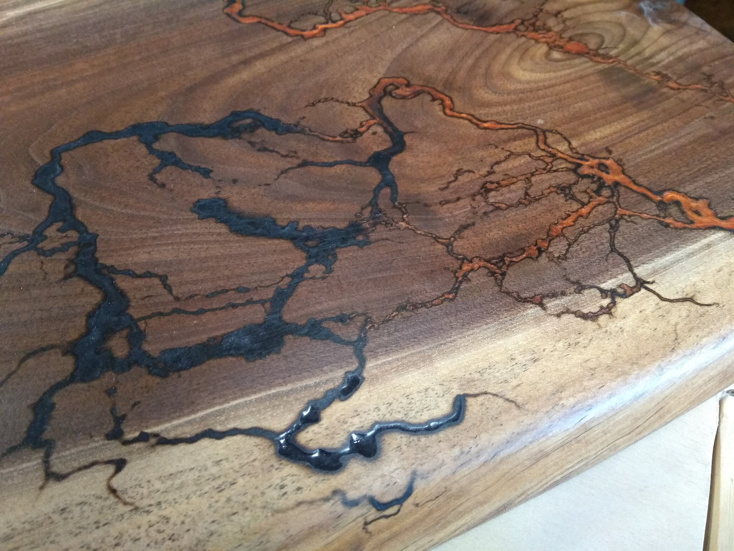 Charcuterie Board with Fractal Burn