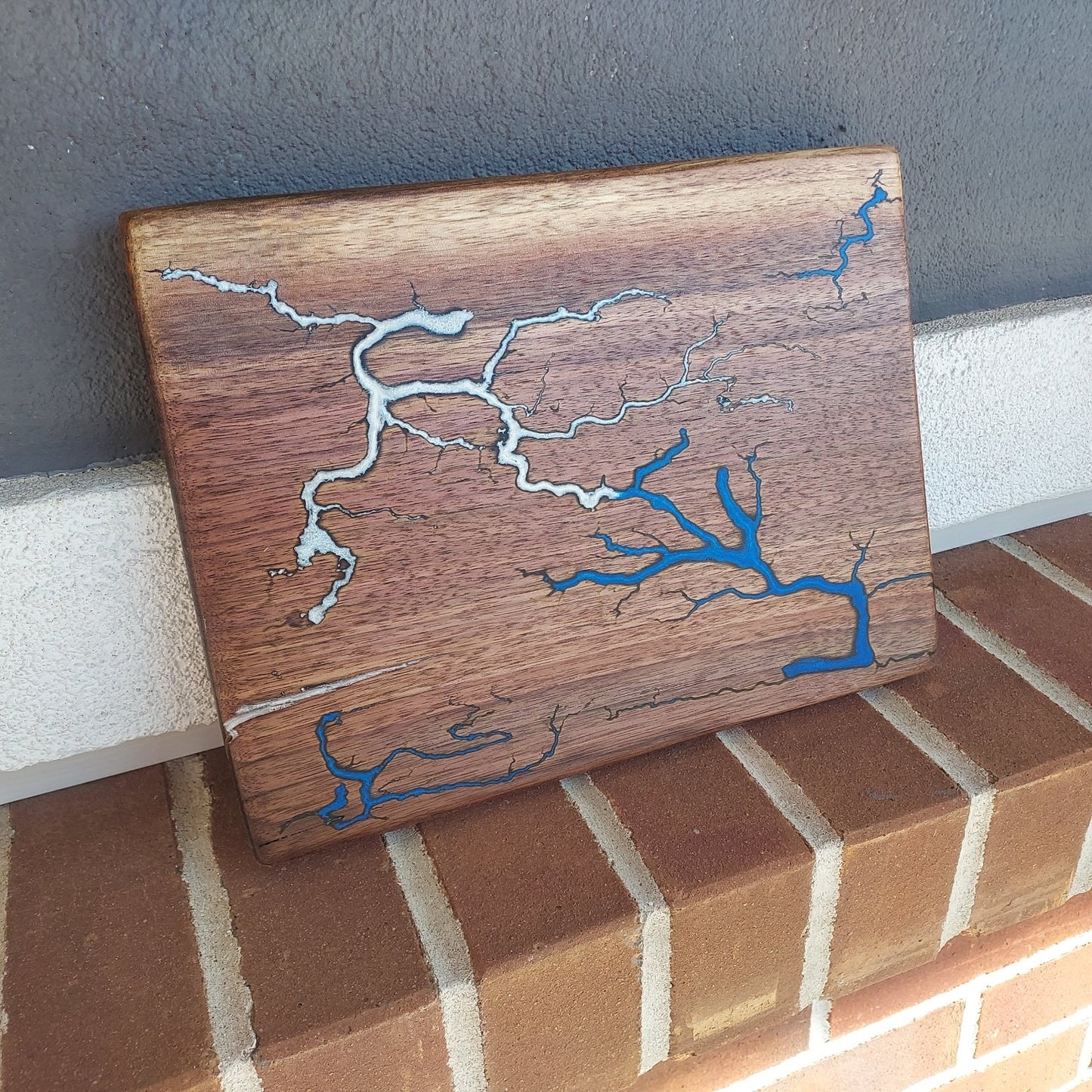 Charcuterie Board with Fractal Burn