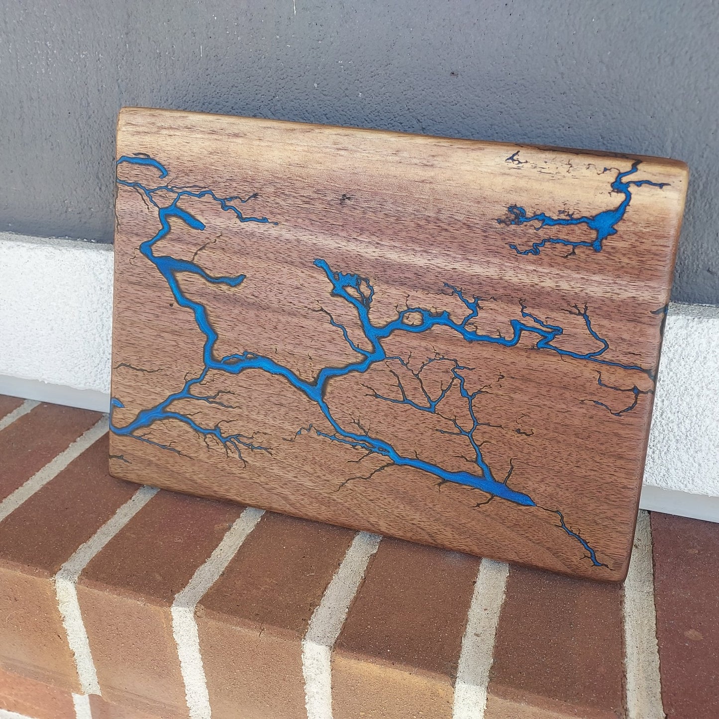 Charcuterie Board with Fractal Burn