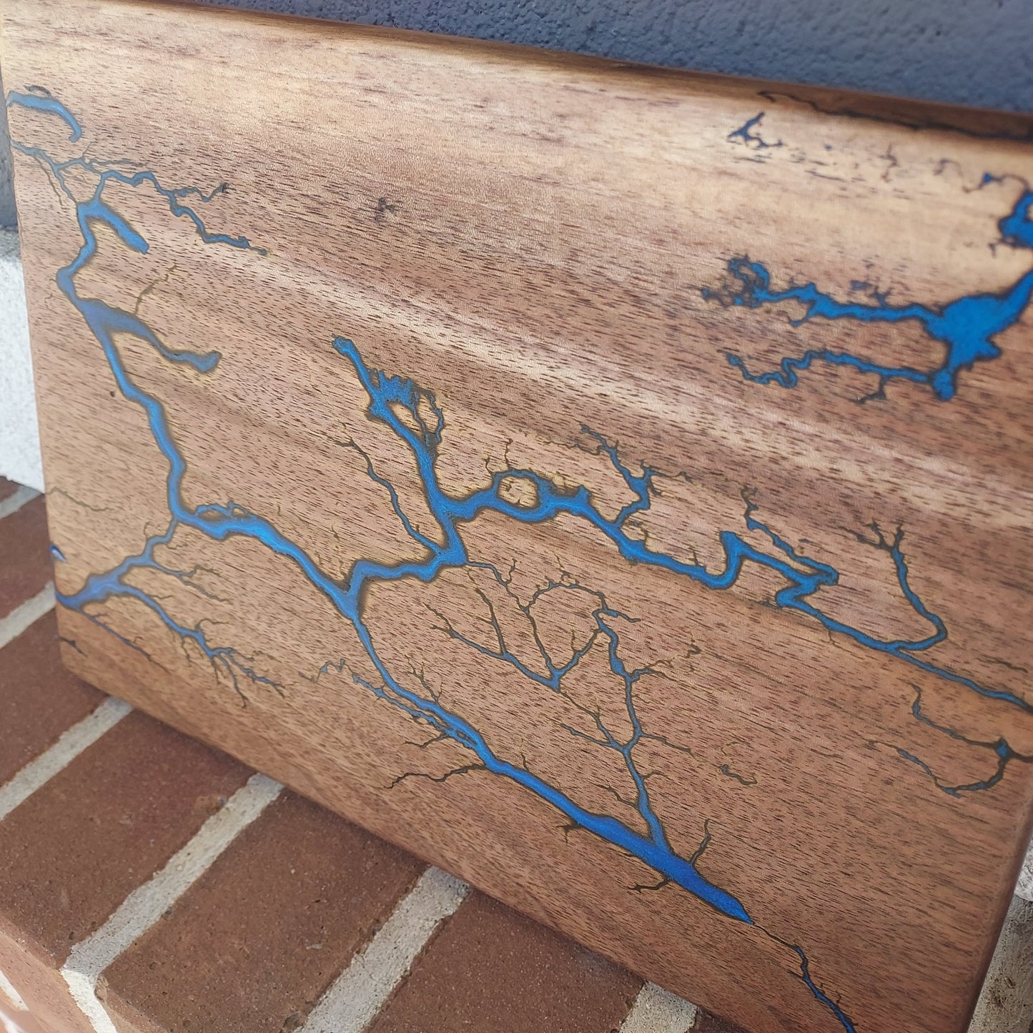 Charcuterie Board with Fractal Burn