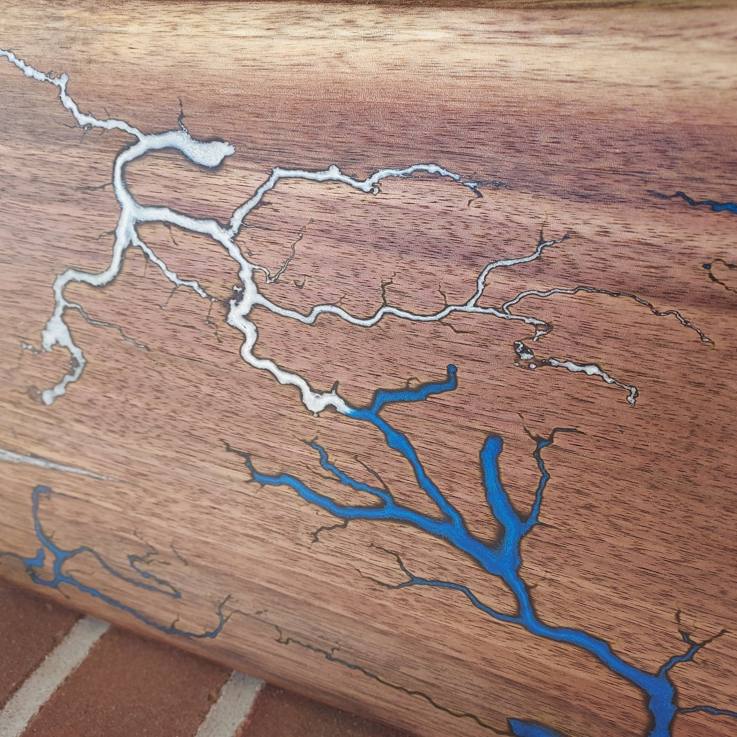 Charcuterie Board with Fractal Burn